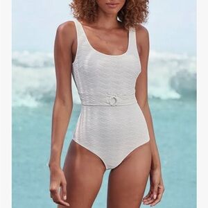 Sunseeker One Piece White Swimsuit